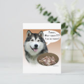 Alaskan Malamute Türkei Postkarte (Stehend Vorderseite)