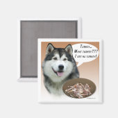 Alaskan Malamute Turkey Magnet (Vorderseite/Rückseite)