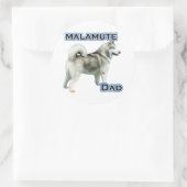Alaskan Malamute Vater 4 - Aufkleber (Tasche)