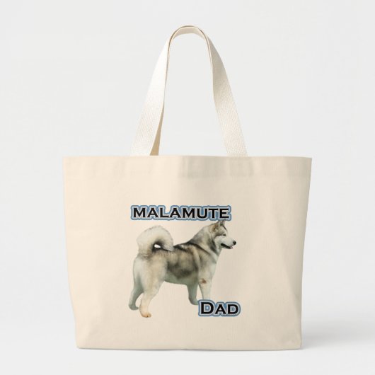 Alaskan Malamute Vater 4 Jumbo Stoffbeutel (Vorne)
