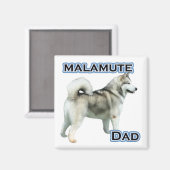 Alaskan Malamute Vater 4 - Magnet (Vorderseite/Rückseite)