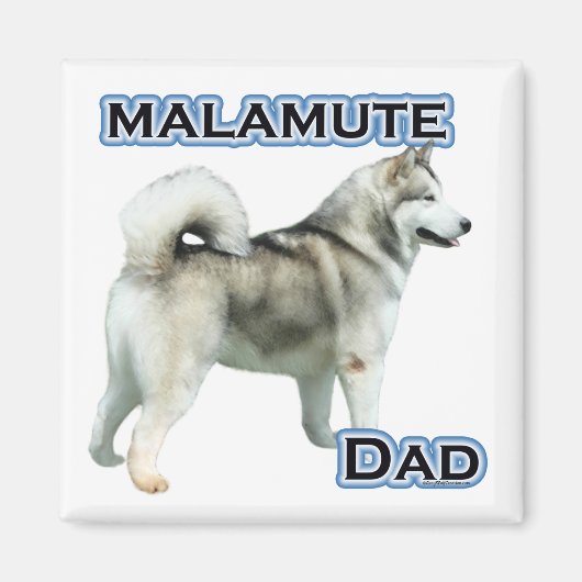 Alaskan Malamute Vater 4 - Magnet (Vorne)