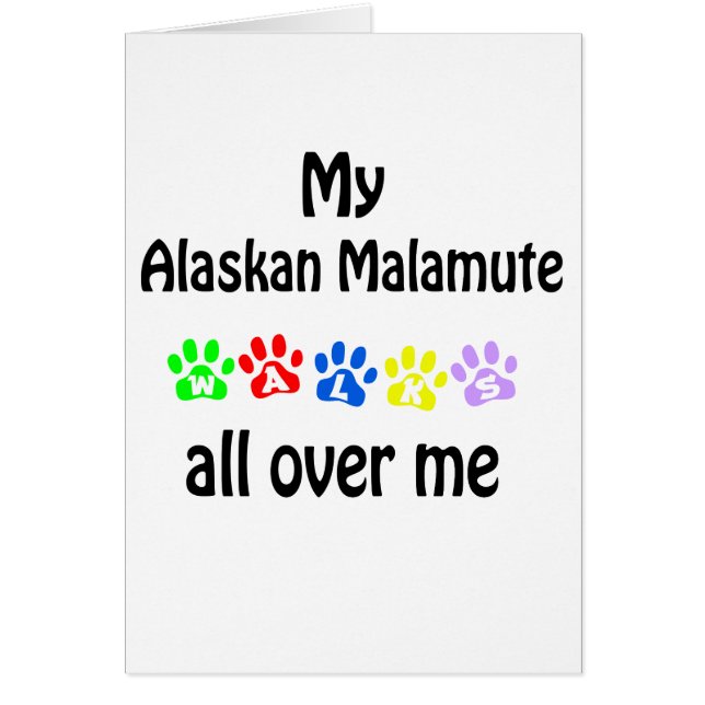 Alaskan Malamute Walks Design (Vorne)
