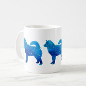 Alaskan Malamute Watercolor Kaffeetasse (Vorderseite Links)