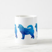 Alaskan Malamute Watercolor Kaffeetasse (Mittel)