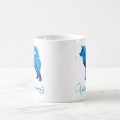 Alaskan Malamute Watercolor Kaffeetasse (Mittel)