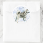 Alaskan Malamute Weihnachten - Aufkleber (Tasche)