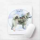 Alaskan Malamute Weihnachten Mousepad (Mit Mouse)