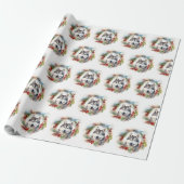 Alaskan Malamute Weihnachtsfeiertag Geschenkpapier (Ungerollt)