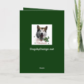Alaskan Malamute Weihnachtsgeschenke Feiertagskarte (Rückseite)
