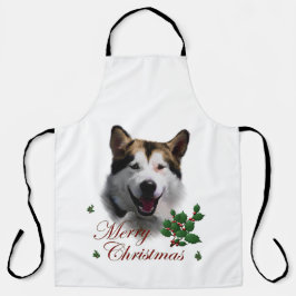 Alaskan Malamute Weihnachtsgeschenke Schürze