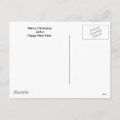 Alaskan Malamute Weihnachtsgrüße Feiertagspostkarte (Rückseite)