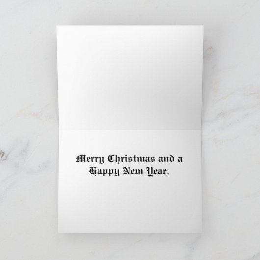 Alaskan Malamute Weihnachtskarte Feiertagskarte (Innenseite)