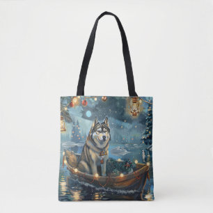 Alaskan Malamute Weihnachtsreise Tasche