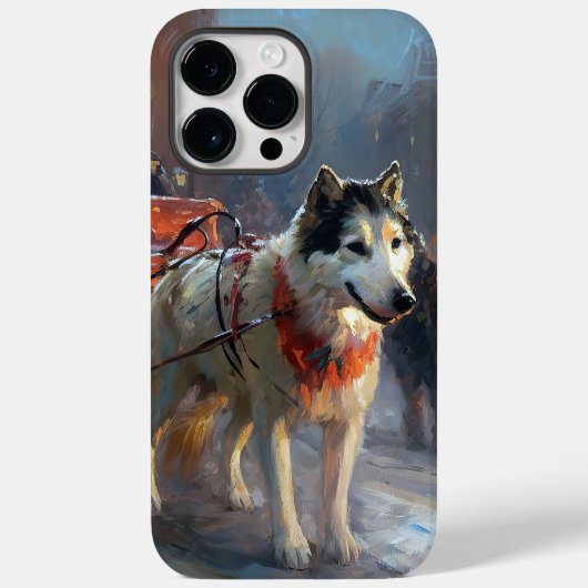 Alaskan Malamute Weihnachtssaison Case-Mate iPhone Hülle (Rückseite)