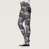 Alaskan Malamute Weihnachtssaison Leggings (Links)