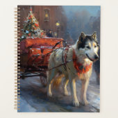 Alaskan Malamute Weihnachtssaison Planer (Vorderseite)