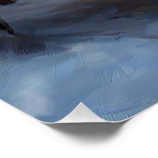 Alaskan Malamute Weihnachtssaison Poster (Ecke)