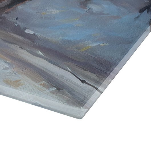 Alaskan Malamute Weihnachtssaison Schneidebrett (Ecke)