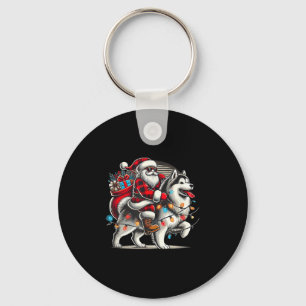 Alaskan Malamute WeihnachtsWeihnachtsWeihnachtsWei Schlüsselanhänger