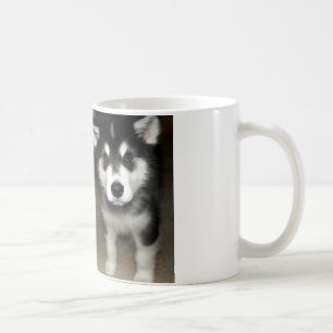 Alaskan Malamute Welpe 3 Kaffeetasse