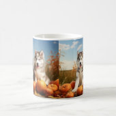 Alaskan Malamute Welpe Herbst Delight Pumpkin Kaffeetasse (Mittel)