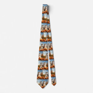 Alaskan Malamute Welpe Herbst Delight Pumpkin Krawatte