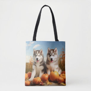 Alaskan Malamute Welpe Herbst Delight Pumpkin Tasche