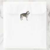 Alaskan Malamute Welpe Hund Sticker / Siegel (Tasche)