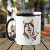 Alaskan Malamute Winter Bouquet Tasse