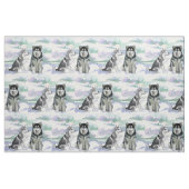 Alaskan Malamute Winterlandschaft Stoff (Fat Quarter (45,7 x 55,9 cm))