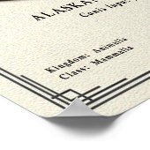 Alaskan Malamute Zoology Series Poster (Ecke)