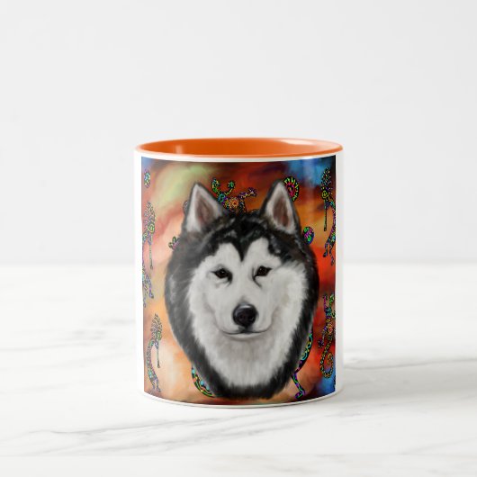 ALASKAN MALAMUTE ZWEIFARBIGE TASSE (Mittel)