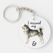 Alaskan Malemute retten Schlüsselanhänger (Vorderseite)