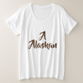 Alaskan Monogram Große Größe T-Shirt (Design vorne)