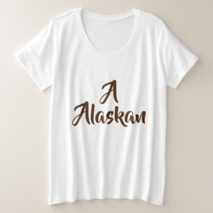 Alaskan Monogram Große Größe T-Shirt