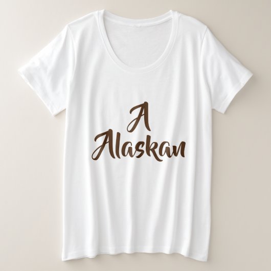 Alaskan Monogram Große Größe T-Shirt (Design vorne)