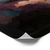 Alaskan Moose am Rande des Waldes Poster (Ecke)