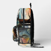 Alaskan Moose an der Bucht Bedruckter Rucksack (Rechts)