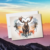 Alaskan Moose Postkarte