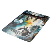 Alaskan Moose Stehend auf der Bergkette Badematte (Schrägansicht)