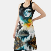 Alaskan Moose Stehend auf der Bergkette Schürze (InSitu)