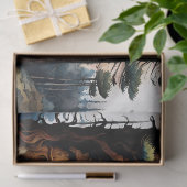 Alaskan Moose unter dem Mondlicht Seidenpapier (Geschenk)