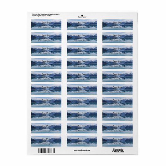 Alaskan Mountain Range Address Labels (Vorne)