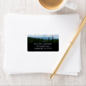 Alaskan Mountain Range Panorama Fotografie Adressaufkleber (Insitu)