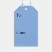 Alaskan Mountain Range Panorama Fotografie Geschenkanhänger (Rückseite)