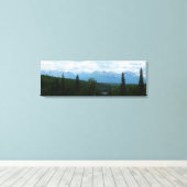 Alaskan Mountain Range Panorama Fotografie Leinwanddruck (Insitu (Holzboden))