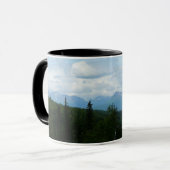 Alaskan Mountain Range Panorama Fotografie Tasse (Vorderseite Links)