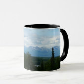 Alaskan Mountain Range Panorama Fotografie Tasse (VorderseiteRechts)