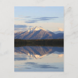 Alaskan Mountain Sunset Postkarte